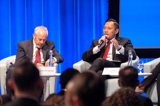 Menteri AHY memberikan paparan dalam panel internasional World Bank Land Conference 2024 yang berlangsung di Washington DC. 