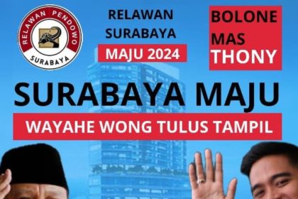 Pamflet bergambar AH Thony dan Richard yang sudah banyak tersebar.