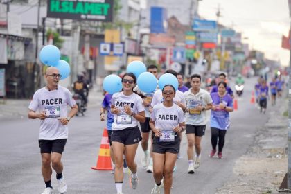 Kegiatan Fun Run keluarga Alumni Pendidikan Tinggi Agraria yang dihadiri oleh Menteri Agus Harimurti Yudhoyono