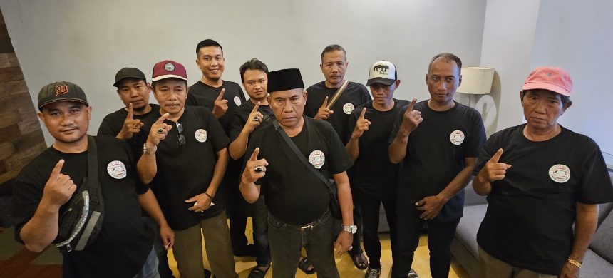 Moch Arief, Ketua Tretan Dhibik Surabaya Utara saat ditemui di luar arena debat publik di Hotel Grand Mercure, Surabaya.
