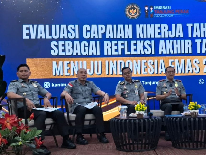 Kakanim Tanjung Perak Gusti Bagus M Ibrahiem membeberkan kinerja akhir tahun.