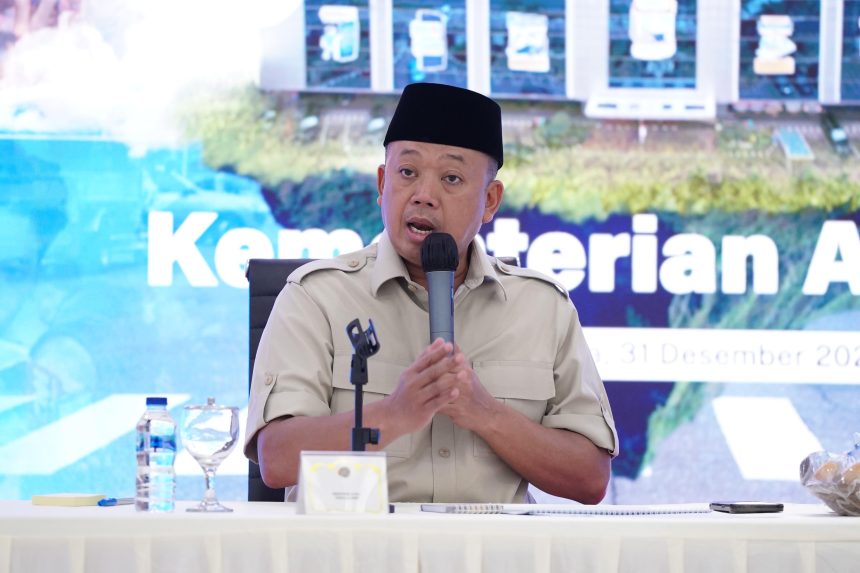 Pada kegiatan bertajuk Catatan Akhir Tahun Kementerian ATR/BPN, yang berlangsung di Aula Prona, Jakarta, Selasa, 31 Desember 2024.