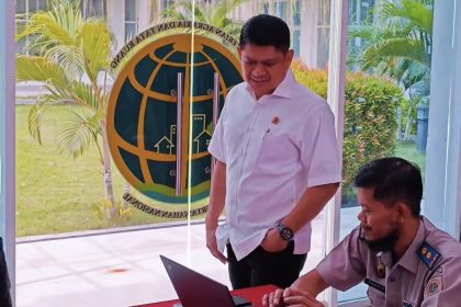 Kepala Kantor Wilayah Badan Pertanahan Nasional Provinsi Sulawesi Tengah, Muh Tansri, peserta Asesmen KRS Pejabat Pengawas.