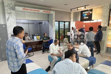Suasana pelayanan di Kantor Pertanahan Kabupaten Gresik berjalan lancar selama libur Idul Fitri.