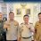 DARI KIRI : Letkol Inf Dedyk Wahyu Widodo, Kombespol Christian Tobing, Nursuliantoro, dan Bupati Sidoarjo Subandi berfoto bersama usai silaturahmi.