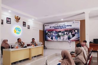 Kakantah Konawe Utara Agus Rahmanto memimpin rapat perdana pasca pelantikan.