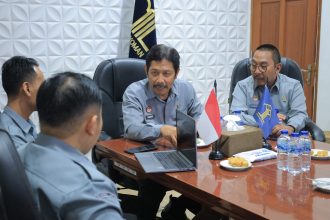 Haris Sukamto, Kakanwil Kemenkum Jatim, usai mengikuti Seminar Nasional Merek Kolektif untuk Koperasi Merah Putih