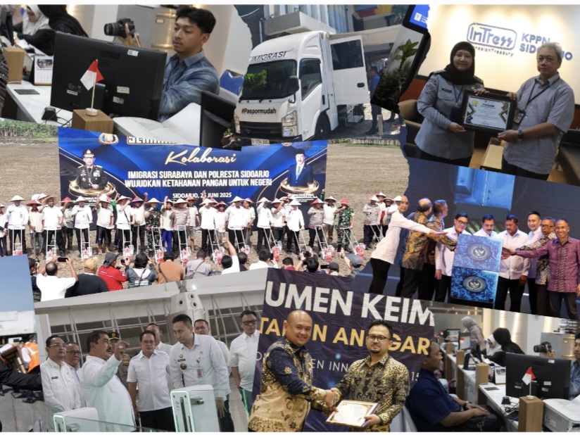 Berbagai bukti kegiatan nyata pelayanan kepada masyarakat ditunjukkan dalam sebuah frame selama tahun 2025.