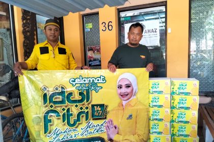 Ribuan paket tersebut mulai disalurkan sejak hari ini melalui tim relawan dan kader Partai Golkar di Surabaya dan Sidoarjo.