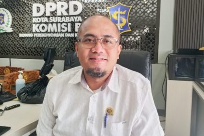 Anggota Komisi B DPRD Surabaya, Yuga Pratisabda Widyawasta,