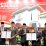 Wali Kota Surabaya Eri Cahyadi bersama pimpinan DPRD Kota Surabaya menunjukkan nota kesepakatan yang sudah diteken dalam rapat paripurna di Gedung DPRD Surabaya, Jumat (14/8/2026).
