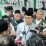 Asrorun Niam Sholeh, Pimpinan Sidang Komisi Organisasi kegiatan Muktamar ke-35 PBNU memberikan keterangan kepada wartawan.