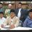Kandidat Ketua Umum PBNU, KH Abdussalam Shohib alias Gus Salam, saat menggelar konferensi pers di Pondok Pesantren Denanyar, Jombang, Sabtu (29/8/2026).