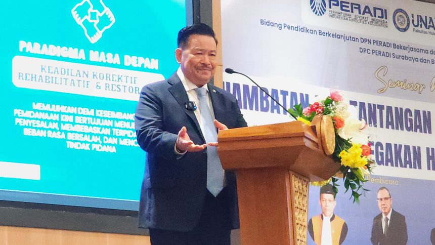 Wakil Menteri Koordinator Bidang Hukum, HAM, Imigrasi, dan Pemasyarakatan Prof. Dr. Otto Hasibuan