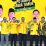 Ketua DPD Partai Golkar Jawa Timur Ali Mufthi foto bersama Ketum AMPG Said Al Idrus, Ketua AMPG Jatim Adiel Muhammad Kanantha dan pengurus lain usai pembukaan Diklatda I AMPG Provinsi se-Indonesia.